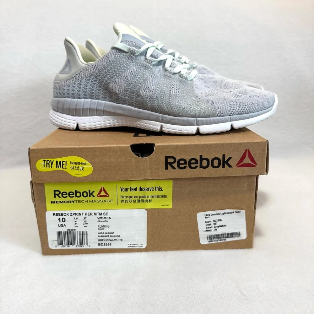 Reebok Women's ZPrint Her MTM Running Shoes Sz 10